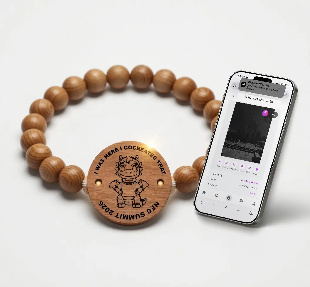 Branded NFC bracelet